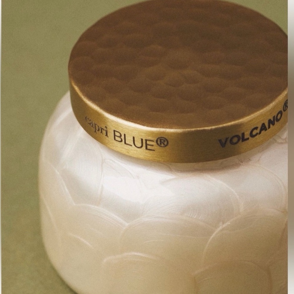 Capri Blue Volcano Candle with Gold Lid